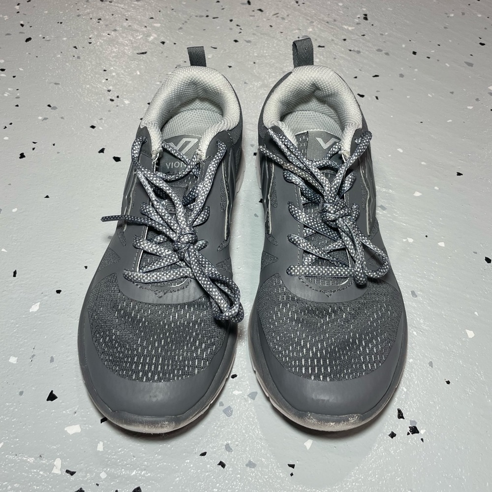 Vionic 335 Miles Women’s Athletic Walking Shoes Size 7.5 Grey White - Picture 2 of 9
